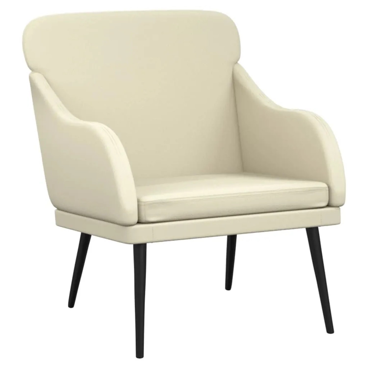 vidaXL Sessel Creme 63x76x80 cm Kunstleder 351425