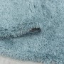 Blauer Ayyildiz Hochflorteppich Fluffy, 140x200 cm. Weicher Shaggy Teppich mit Jute-Rückseite.
