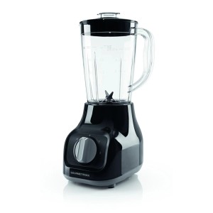 Westfalia Standmixer, 350 Watt, schwarz, mit transparentem Mixbehälter.