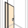Hüppe Schwingtür Design Pure, 80x200 cm, Black Edition, für Walk-in Duschen.
