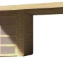Karibu Holz-Gartenhaus Linköbing mit Flachdach und Anbau, unbehandelt.