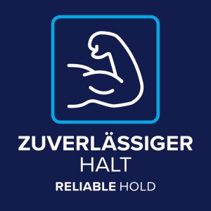 Symbol für zuverlässigen Halt des tesa Insect Stop Magnetvorhangs.