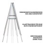 KARAT Kundenstopper aus Aluminium, A1 Format, doppelseitig für Plakate, 107x64,4 cm.
