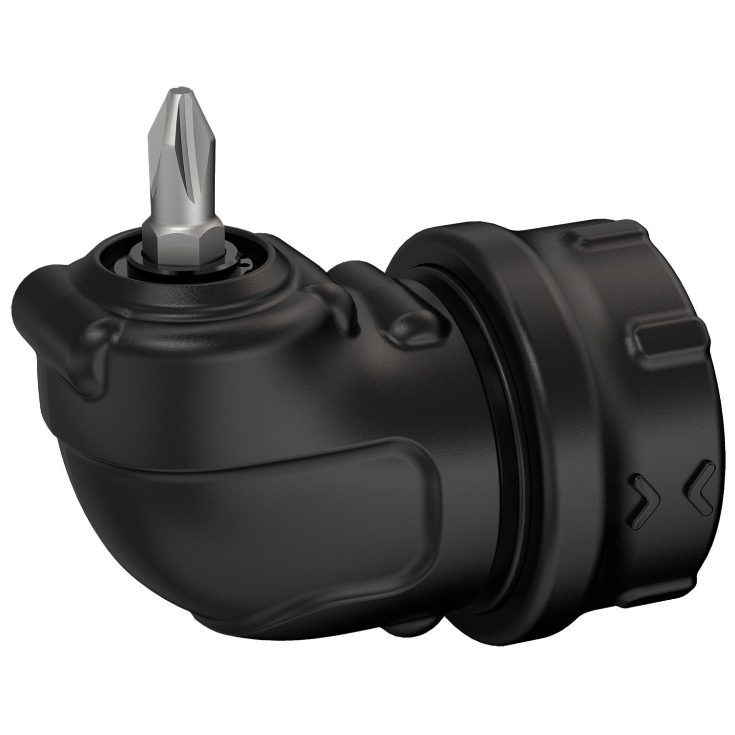 Black+Decker Akkuschrauber CS3652LC Solo mit Bit-Aufsatz, Nahaufnahme.