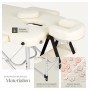 Tectake 3 Zonen Massageliege  Breite 61 cm  Polsterung 5 cm Inklusive Tragetasche  180 x 61 x 68 cm Beige_8