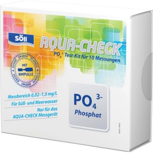 Söll Phosphat-Test für Aquarien: Testkit zur Bestimmung des Phosphatwerts im Wasser.