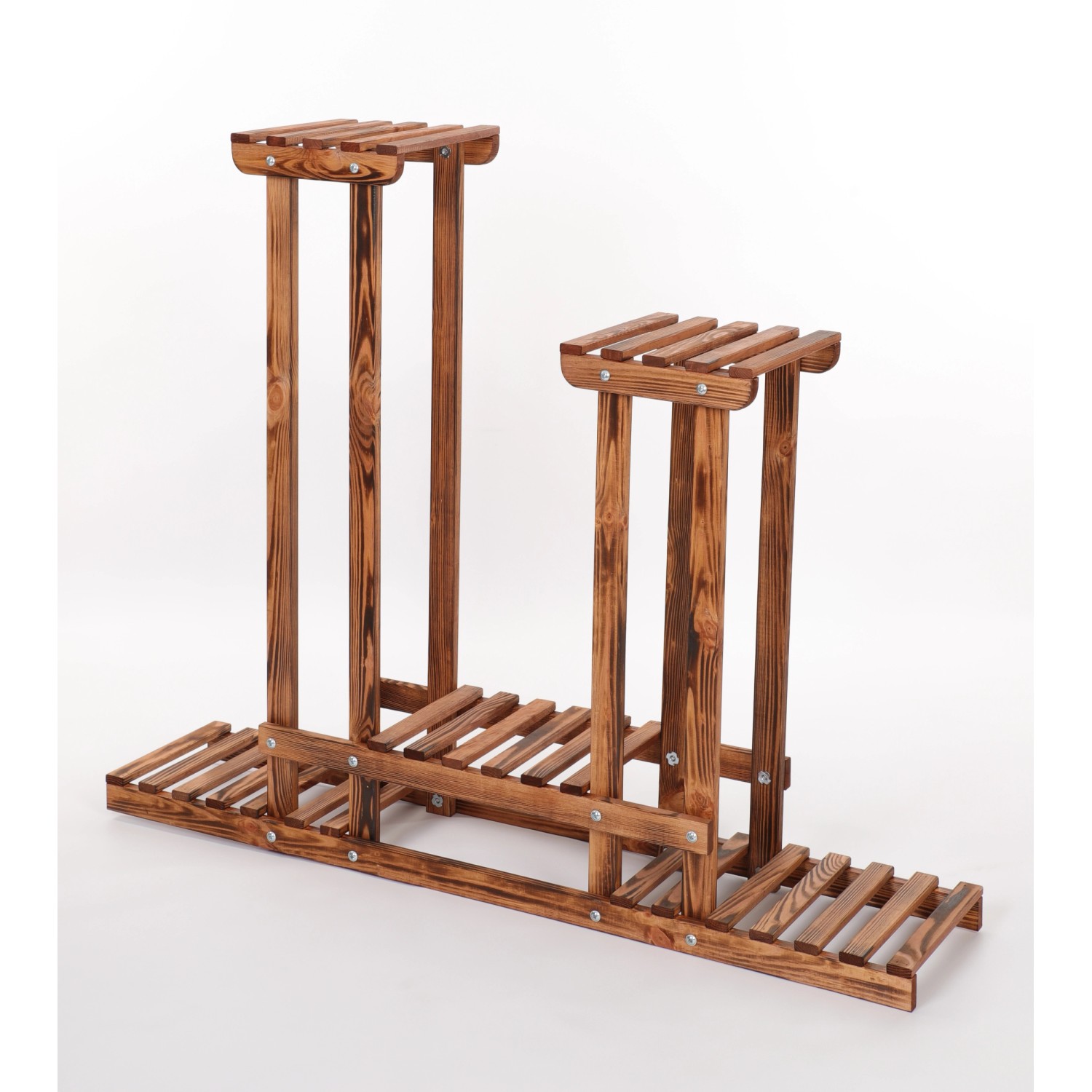 PROREGAL Blümenstande FLORANGE HxBxT 116x95x25cm 5 Ablagen Braun Gebrannt günstig online kaufen