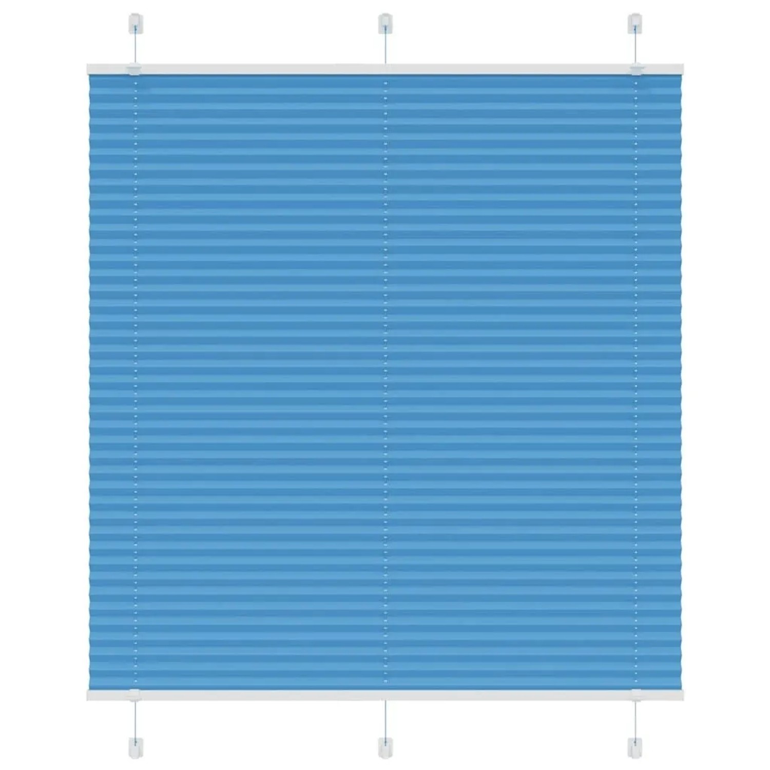 vidaXL Plissee Blau 120x100 cm Stoffbreite 119,4 cm Polyester 4015181 günstig online kaufen