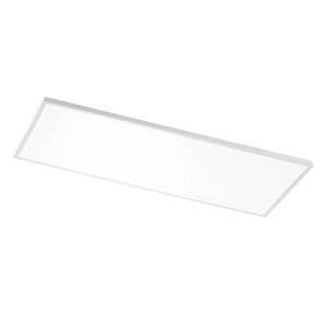 Weißes, dimmbares Arcchio LED Panel Arya für Arbeitszimmer mit Leselampe.