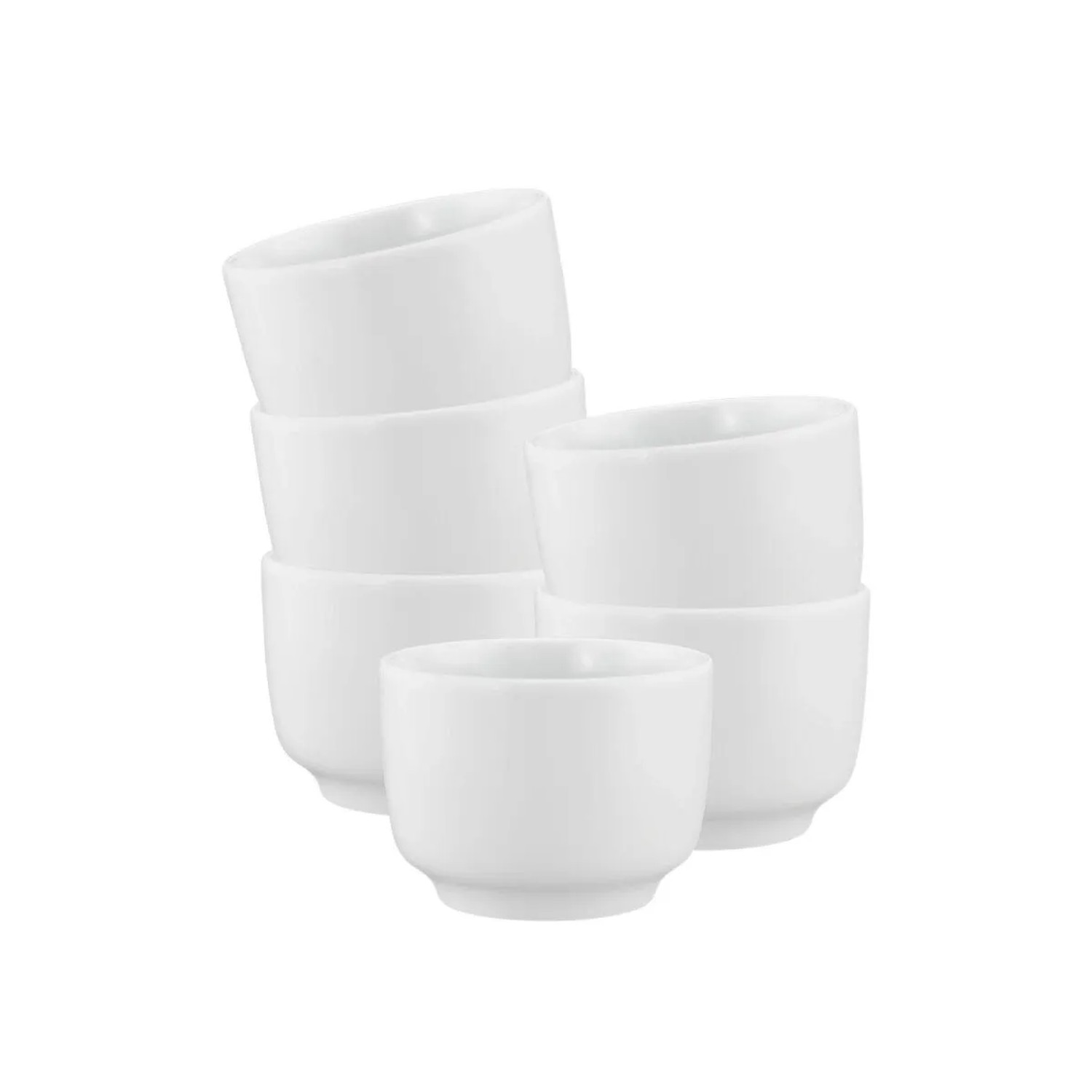 Seltmann Weiden Sento Home Kaffeetasse ohne Henkel 210 ml 6er Set Weiß