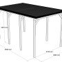 Holzbrüder Camping-Carport Ralf mit Dornengrünem Blechdach, imprägniert, Maße: 400 x 700 cm.