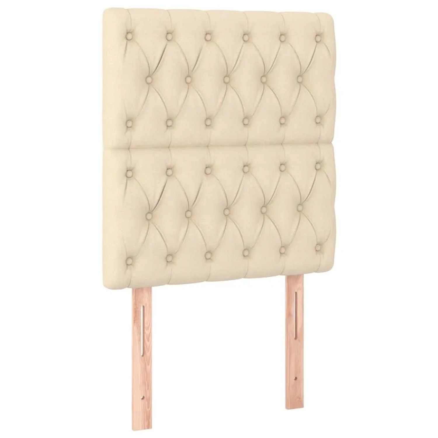 vidaXL Kopfteil Creme 80x7x118/128 cm Stoff 3116647