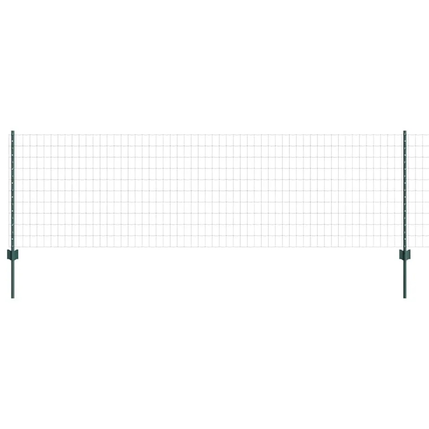 vidaXL Zaun mit Pfosten Grün 3336011