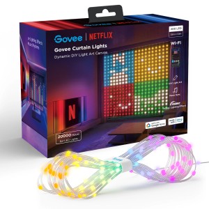 Govee X Netflix Gardinenleuchte H70BC: LED-Lichtervorhang mit App-Steuerung und vielen Farben.