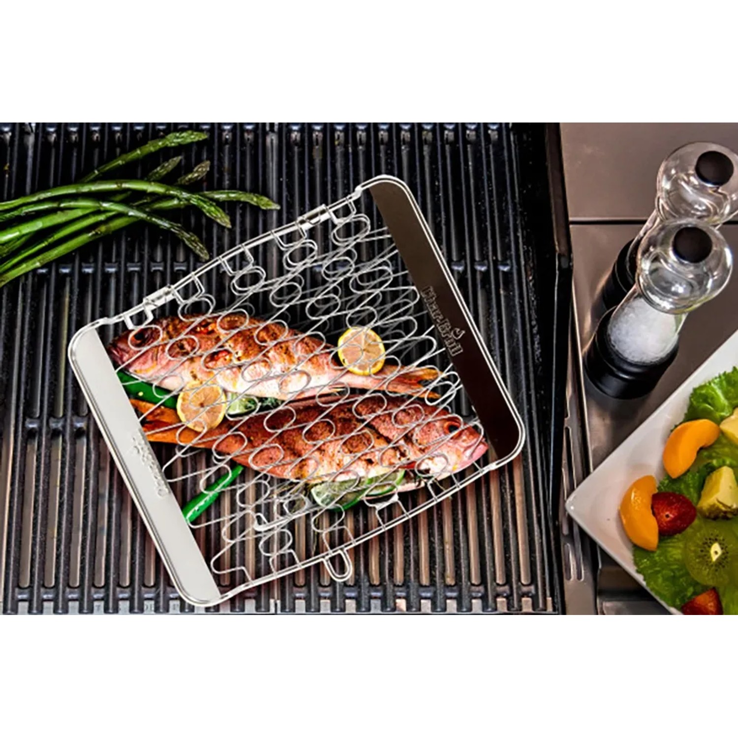 Char-Broil Grillzubehör Set - Grillkorb, Bürsten & Besteck Für Perfektes Grillvergnügen