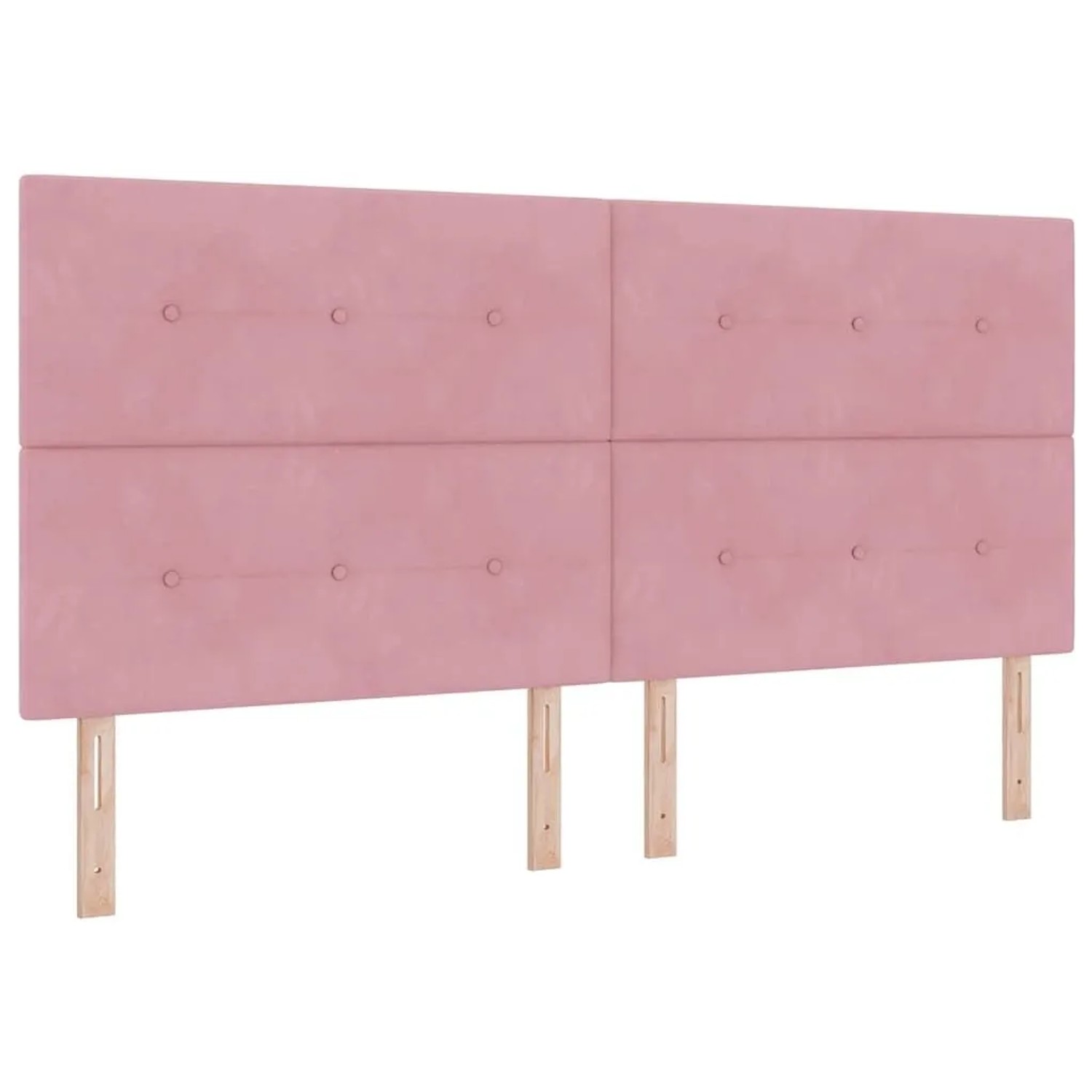 vidaXL Kopfteil mit Kopfteil Rosa 200 cm Kunstleder 3337872