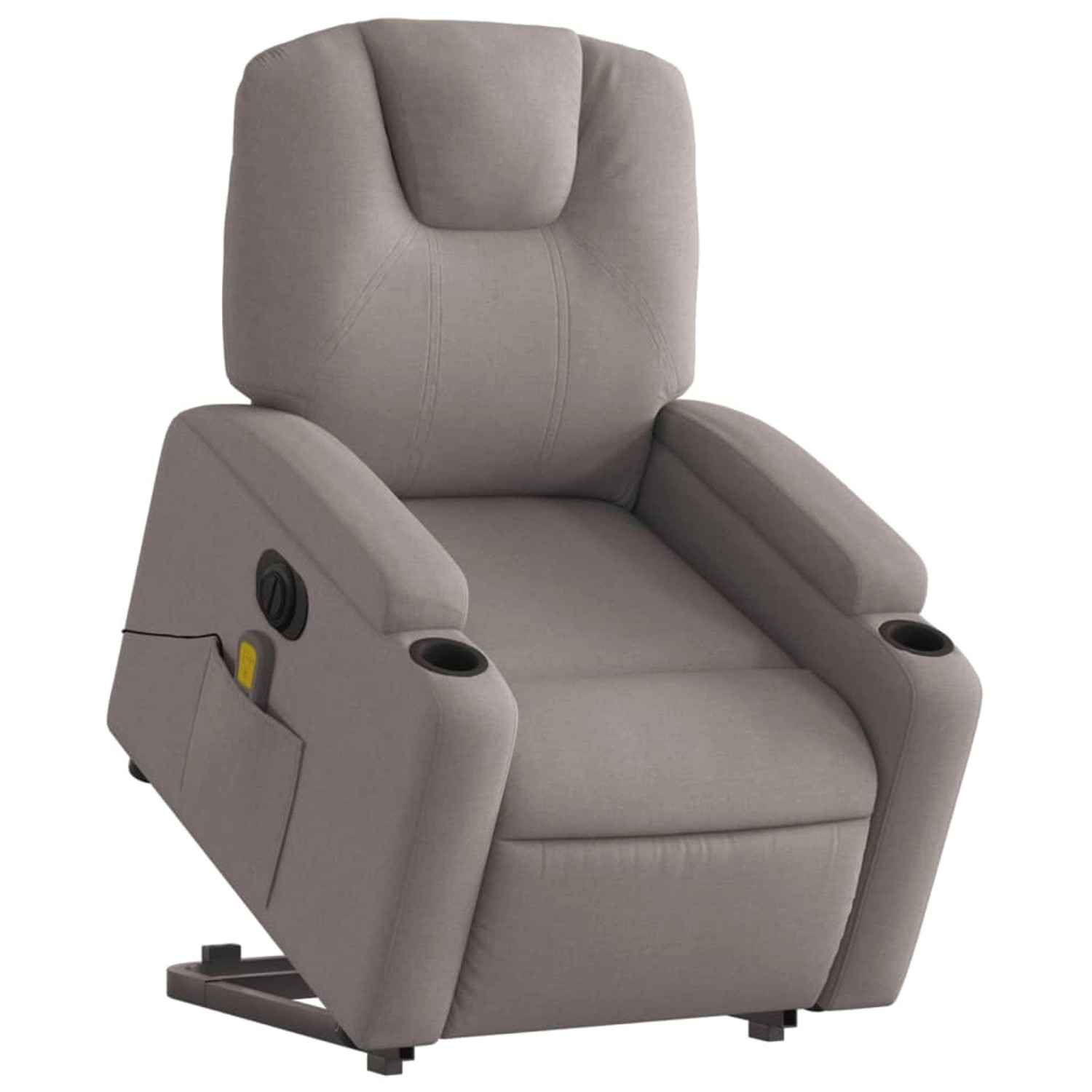 vidaXL Elektrischer Massagesessel mit Aufstehhilfe Taupe Stoff Modell 11 günstig online kaufen