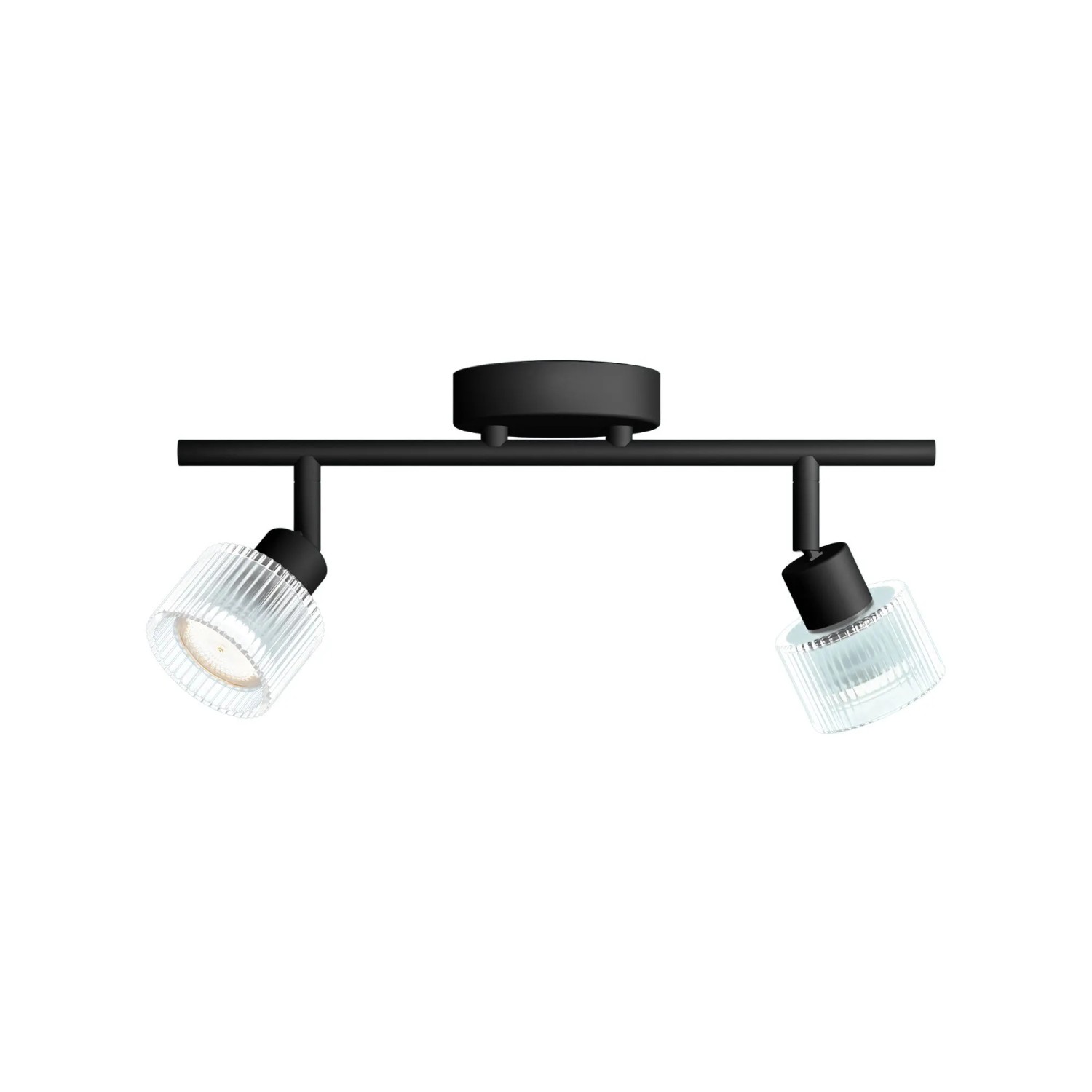 Philips LED-Spot Horen 2-Flammig Wand- & Deckenmontage Schwarz
