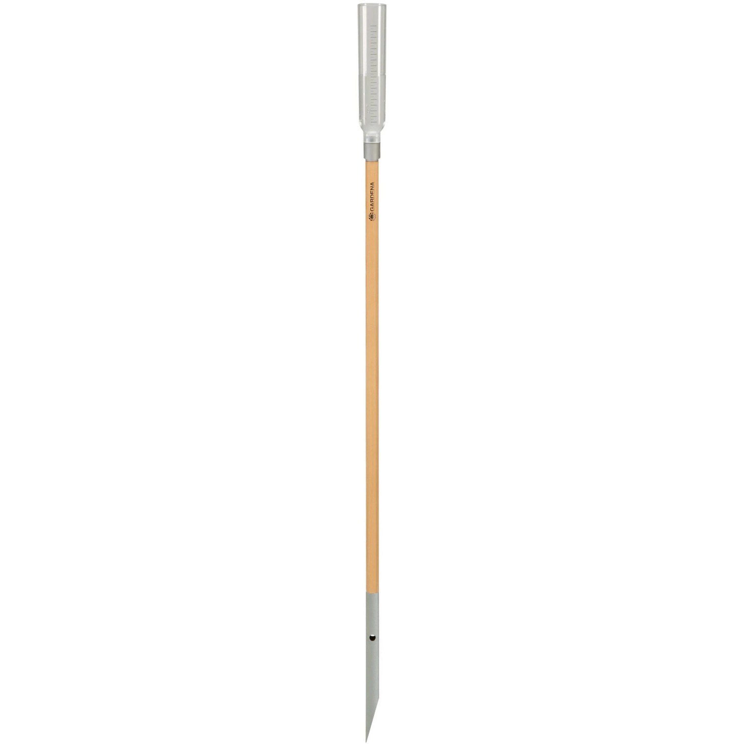 Gardena Regenmesser ClickUp! mit Stiel zur Messung der Niederschlagsmenge im Garten.
