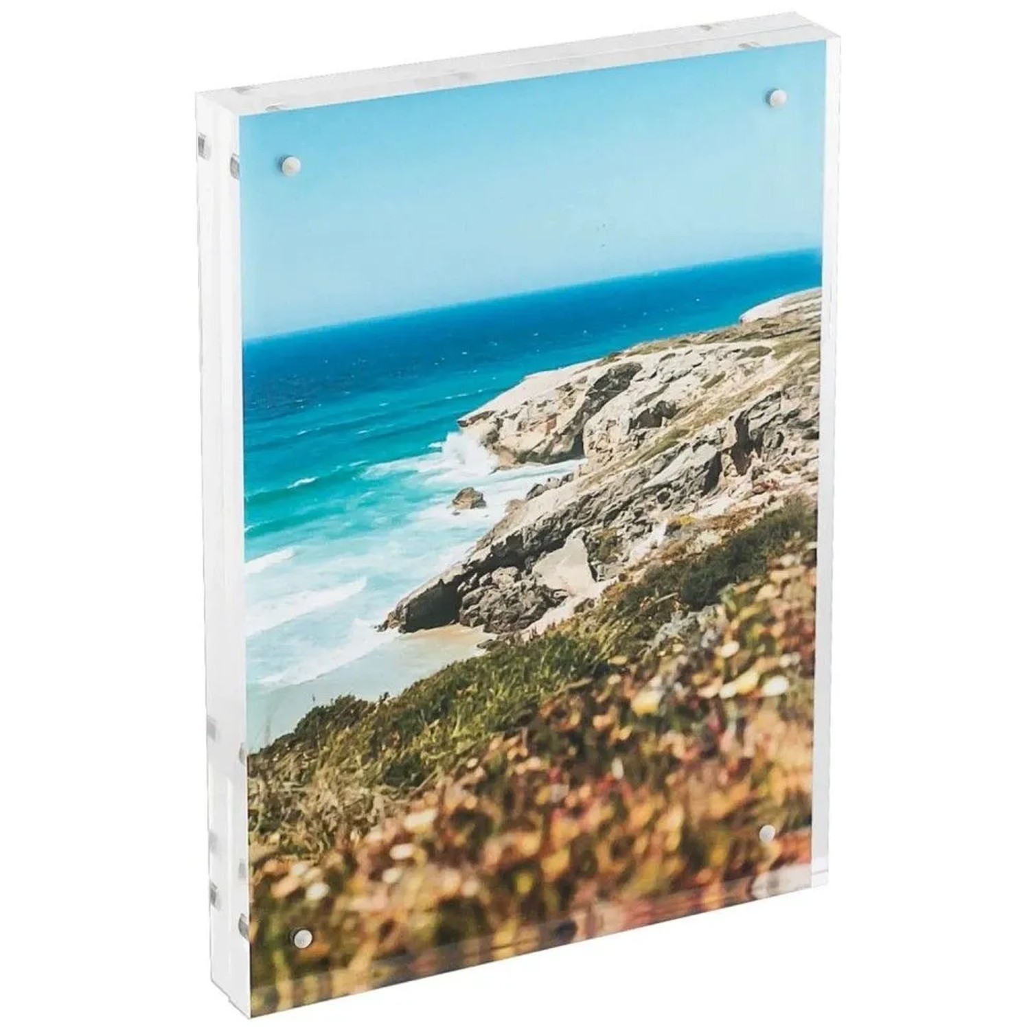 HMF 46973 Magnetischer Bilderrahmen aus Acrylglas 15 x 21 cm Transparent