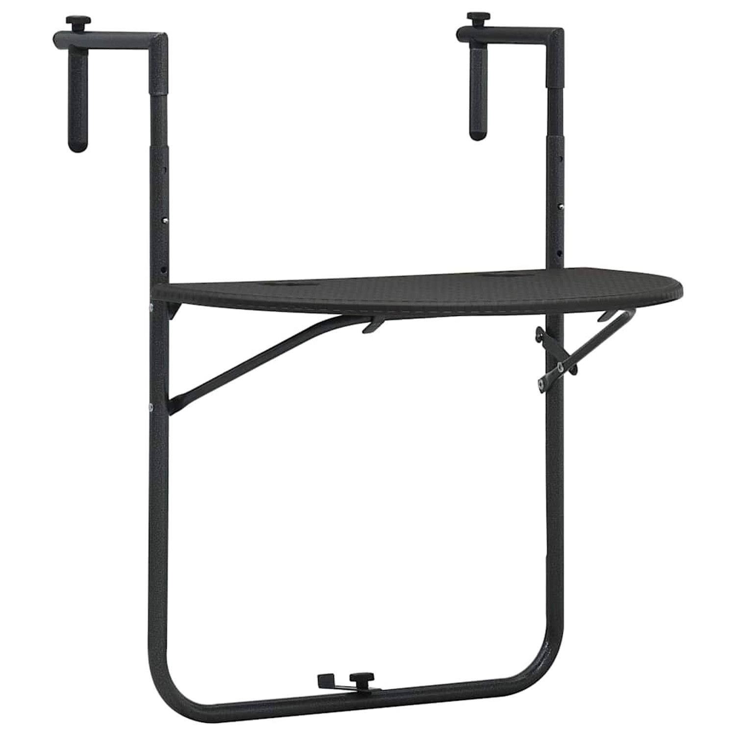 vidaXL Balkon-Hängetisch Braun 60x64x83,5 cm Kunststoff Rattan-Optik 47895 günstig online kaufen