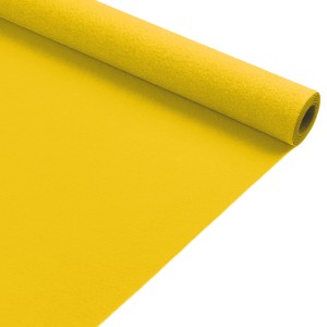 Gelber Primaflor Eventteppich Podium als Rollenware, ideal für Events und Messen.