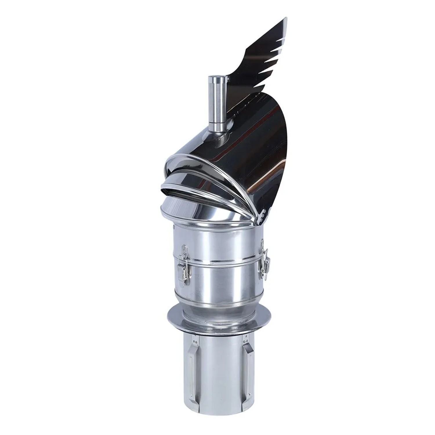 Subtiel Schornsteinaufsatz Rotowent Dragon 2 Zum Einstecken Edelstahl Ø 130 mm