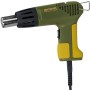 Proxxon MH 550 Micro-Heißluftpistole in Grün/Gelb mit Düse. Ideal für punktgenaues Erhitzen.