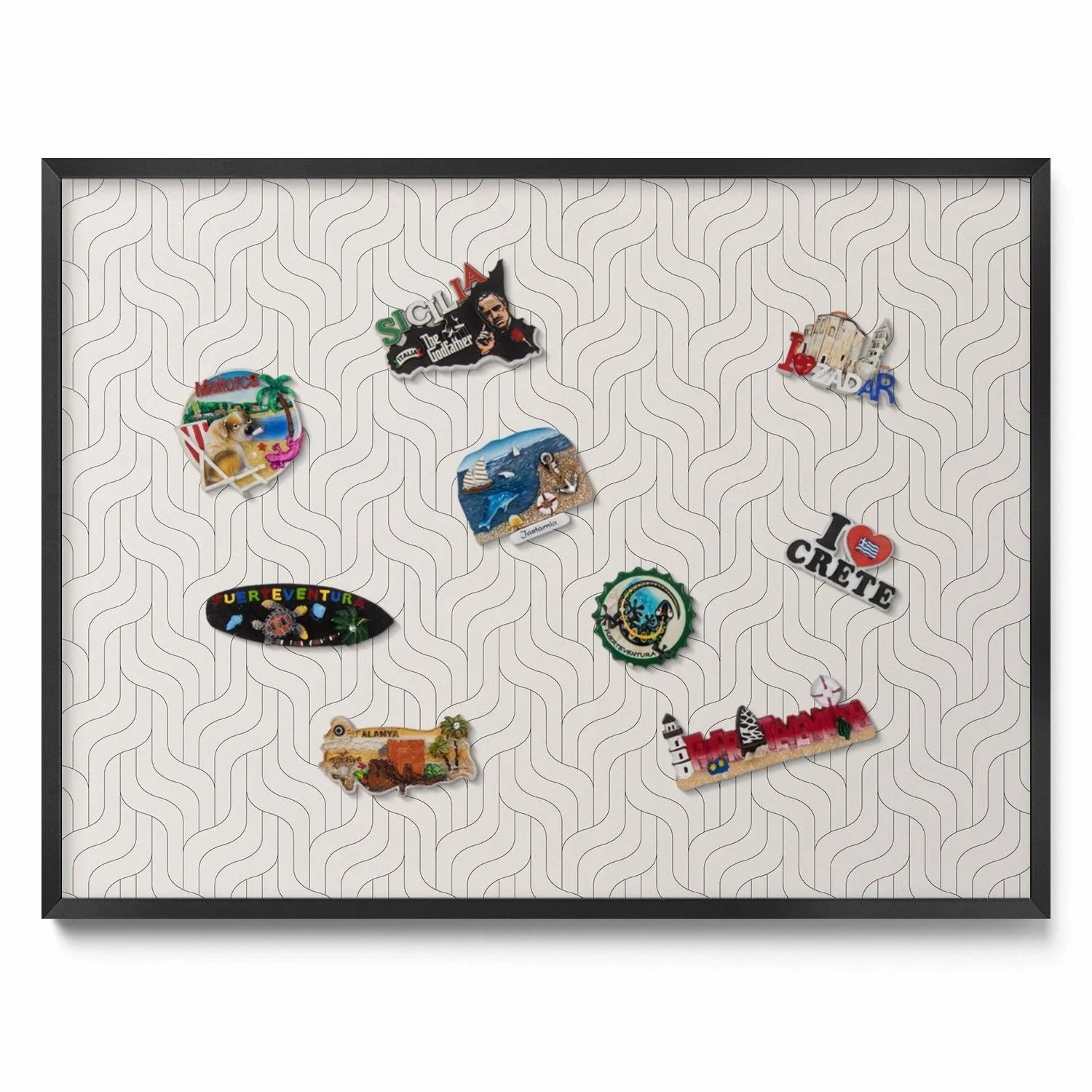 Tulup Magnettafel Magnettafel für Urlaubsmitbringsel Regelmäßiges Lineares günstig online kaufen