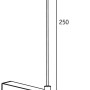 Paulmann URail Stangenabhängung, 125/250mm, Alu gebürstet, zur flexiblen Montage von Schienensystemen.