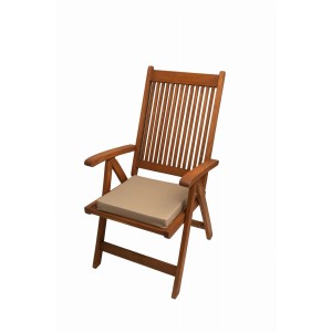 Beiges Setgarden Sitzkissen 40x40 für Gartenstuhl, Indoor & Outdoor.