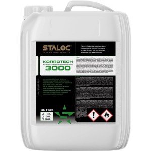 Weißer 5L Staloc Korrotech 3000 Rostschutz Kanister. Hochleistungskorrosionsschutz für Metallteile und Übersee-Transporte.