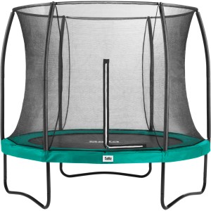 Grünes Salta Trampolin Comfort Edition, Ø 183 cm, mit Sicherheitsnetz für den Garten.