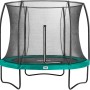 Grünes Salta Trampolin Comfort Edition, Ø 183 cm, mit Sicherheitsnetz für den Garten.