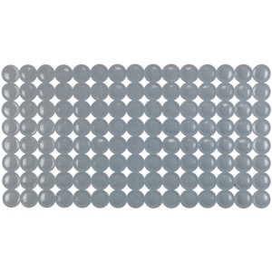 Graue Wenko Wanneneinlage Belem (67,5x36cm) mit Saugnäpfen für mehr Sicherheit im Bad.