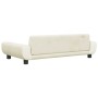 vidaXL Hundebett Creme 100x54x33 cm Samt 171987_5