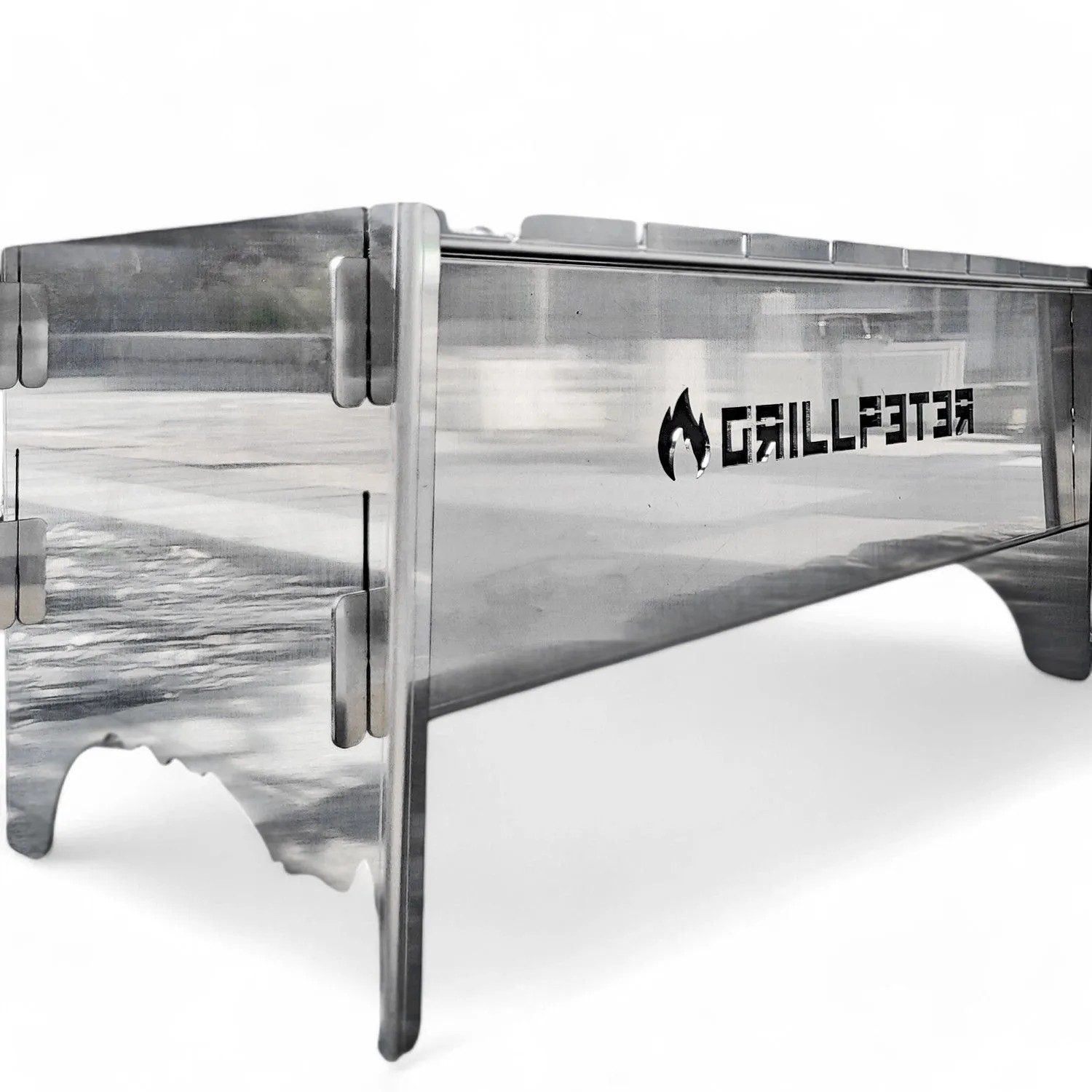 Grillpeter Mangal Anar Deluxe 2mm Campinggrill aus Edelstahl Schaschlikgrill_2