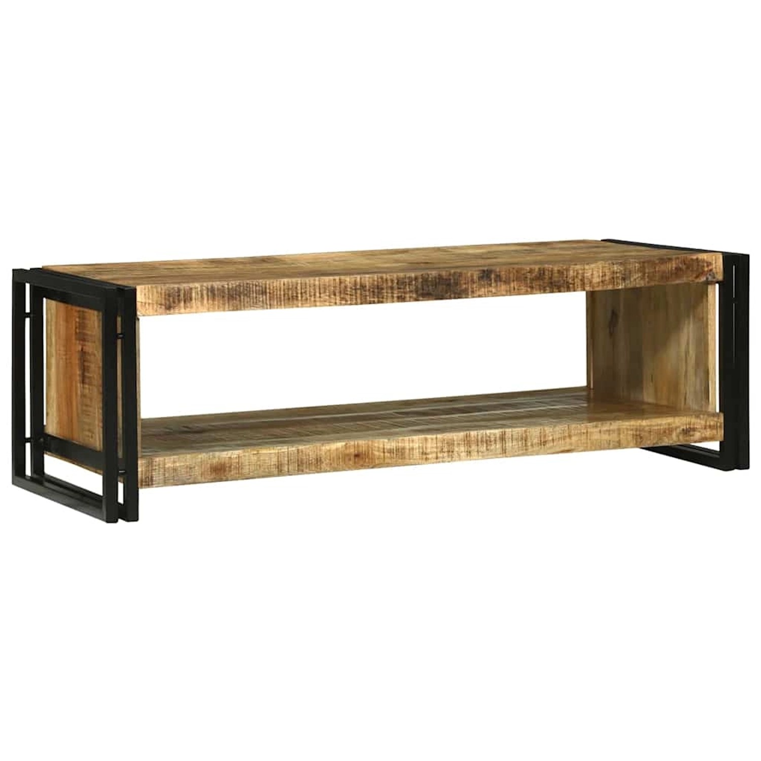 vidaXL Couchtisch Braun 120 x 50 x 38 cm Raues Mango-Massivholz 4104712 günstig online kaufen