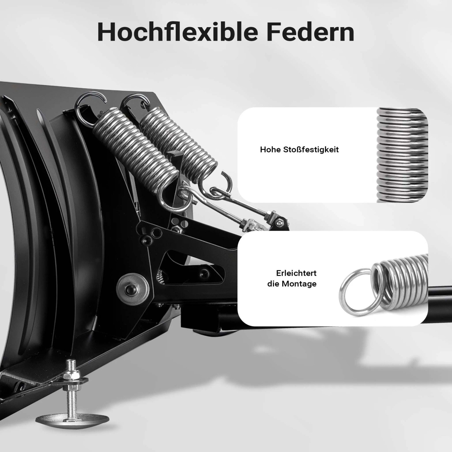 Wiltec Universal Quad Schneeschild 150X40Cm Schneepflug Traktor Räumschild_6