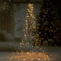 LED-Baum-Lichtervorhang mit 512 LEDs in Warm- und Kaltweiß für Innen und Außen.
