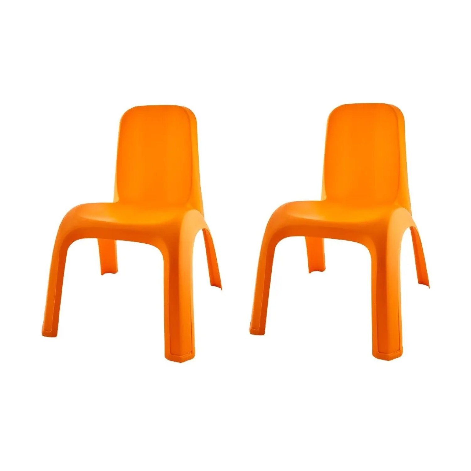 KMND Kinderstuhl Hellorange 2er Set 20852