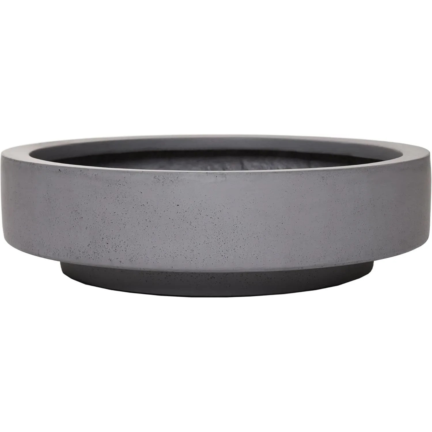 Vivanno Pflanzschale Escada Low 45 cm x 45 cm x 12 cm Betongrau