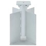 vidaXL Bodenhülse für Sonnenschirm Silbern 27,5x27,5x45 cm Stahl 4003368_3