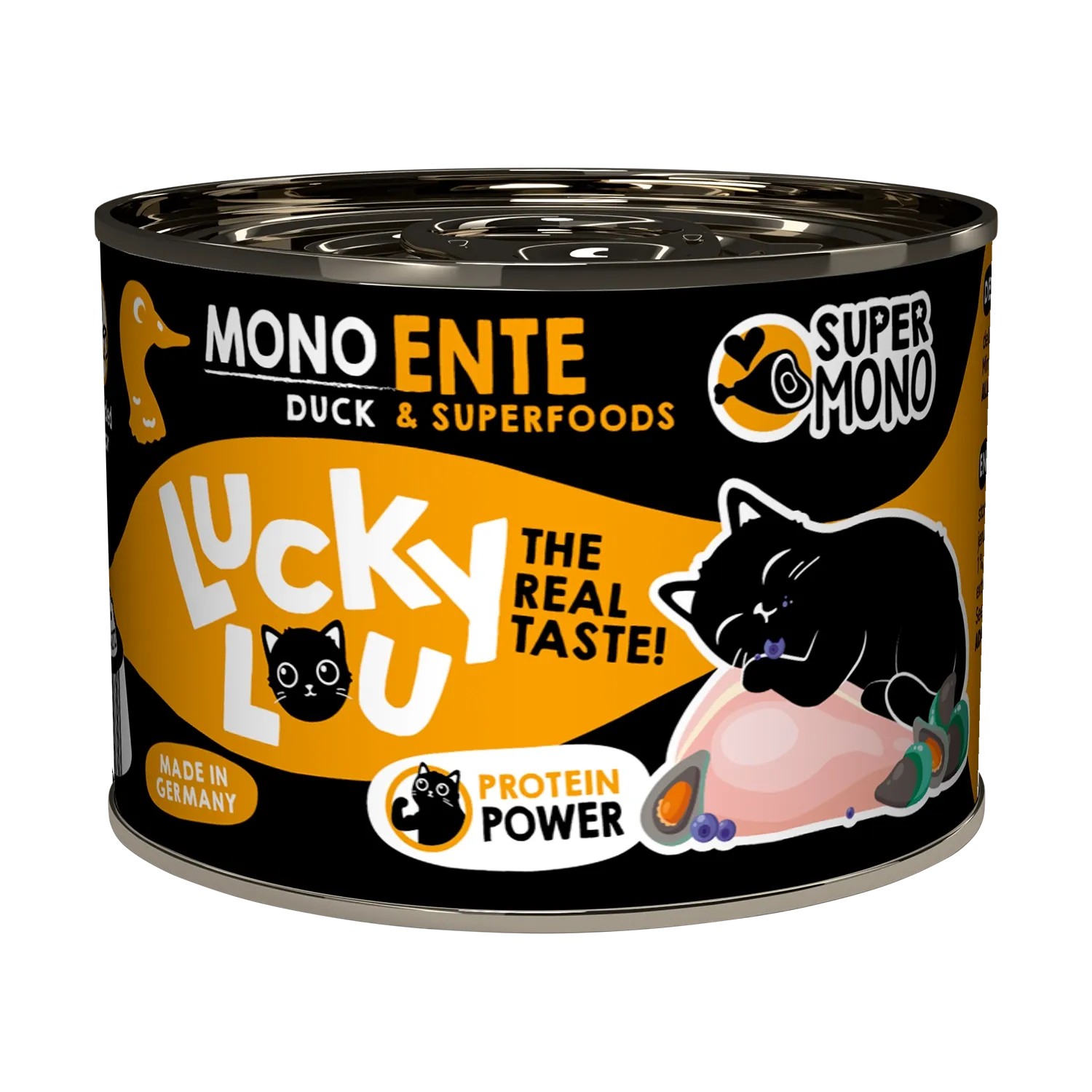 Lucky Lou Katzen-Nassfutter SuperMono² Ente 200 g