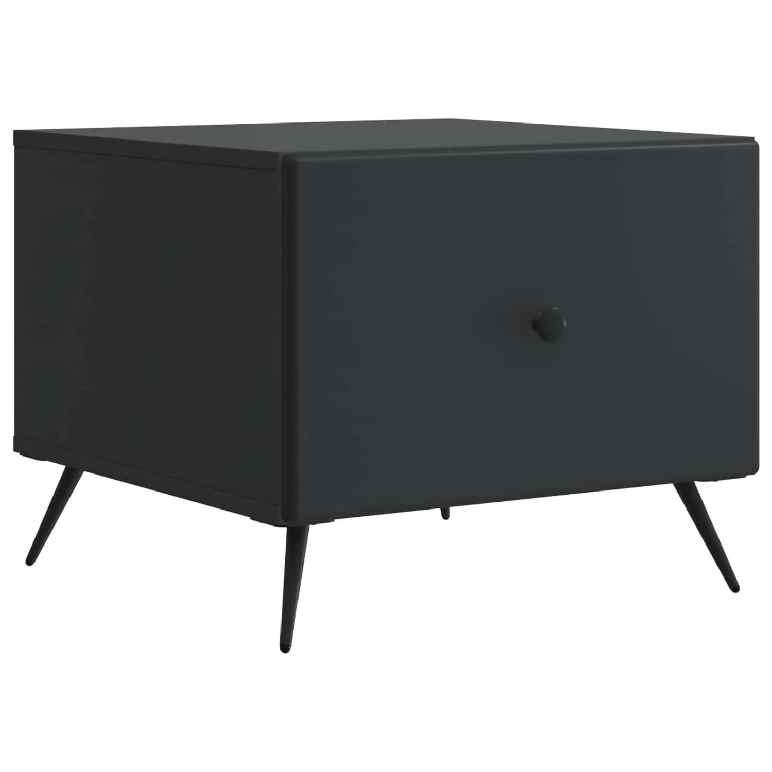 vidaXL Couchtisch mit Schubladen Schwarz 49 x 50 x 40 cm Holzwerkstoff 895656