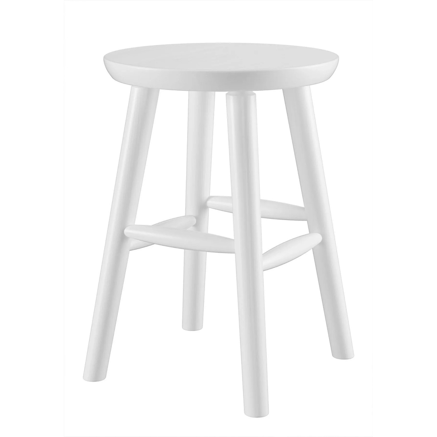 Erst-Holz Runder Holz-Hocker als Beistelltisch oder Blumenhocker aus Kiefer