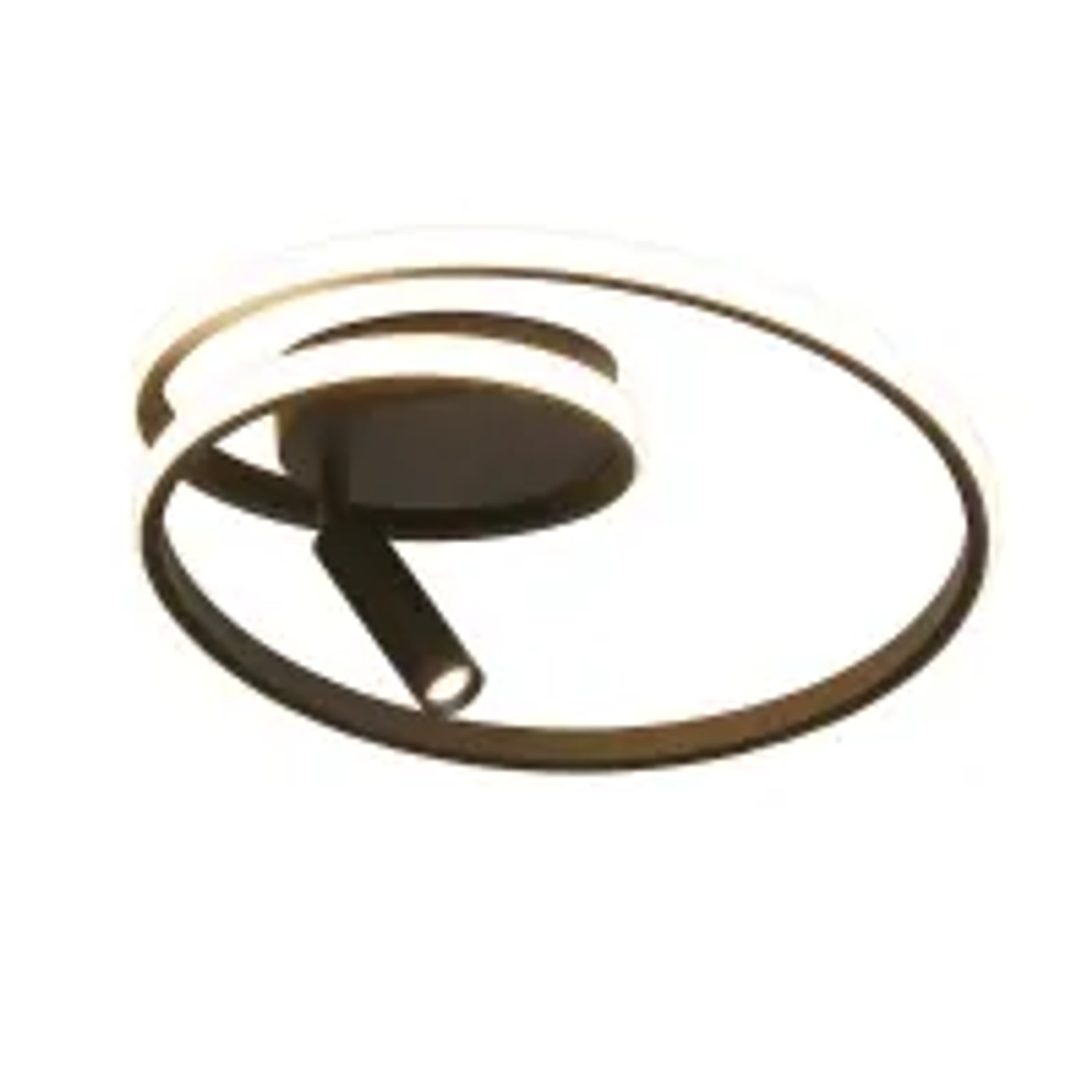 NETTLIFE LED Deckenleuchte aus Metall Schwarz 13cm mit Fernbedienung-1