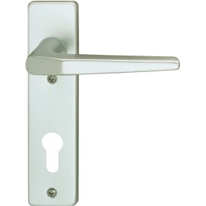 Alpertec Türgriff Floronce, Aluminium, für Profilzylinder, Türbeschlag für Innentüren.