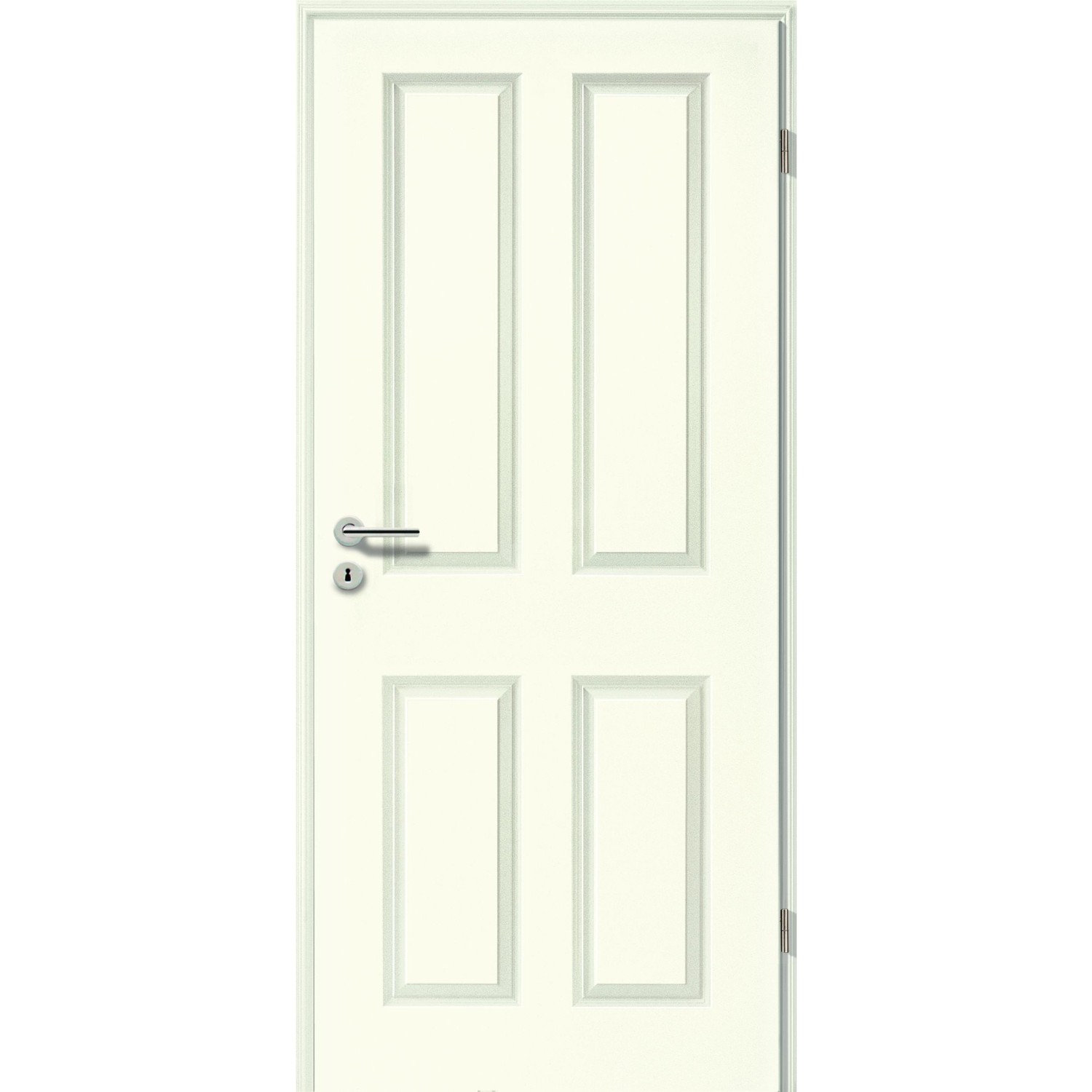 GetaDoor Zimmertür Brillant Classic 4004 Weißlack 86 cm x 198,5 cm DIN R