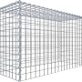 Gabiona Anbaukorb Typ 3, 60x100x40 cm, Maschenweite 5x5 cm, aus verzinktem Drahtgitter.